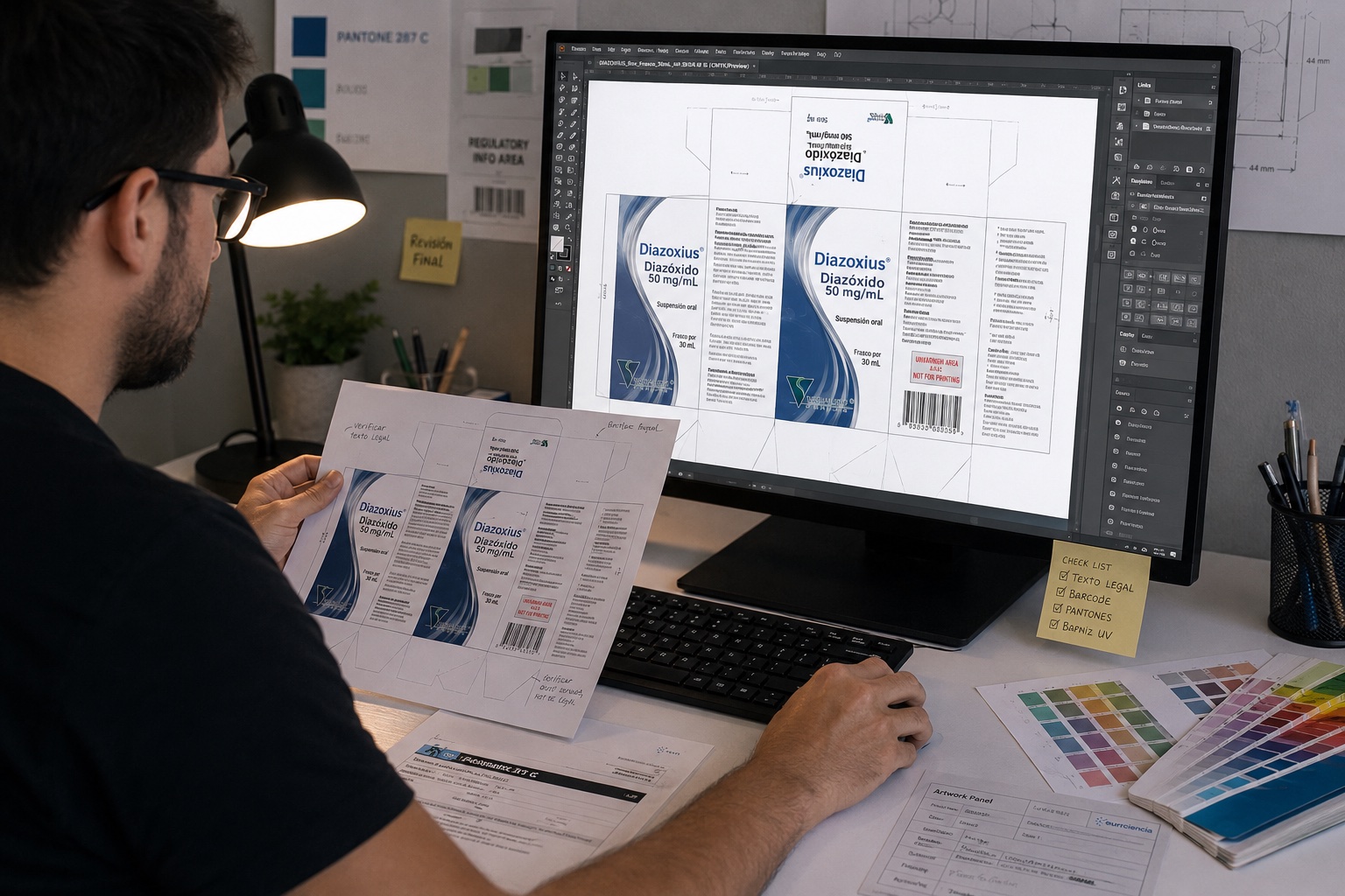 Quality control before print.